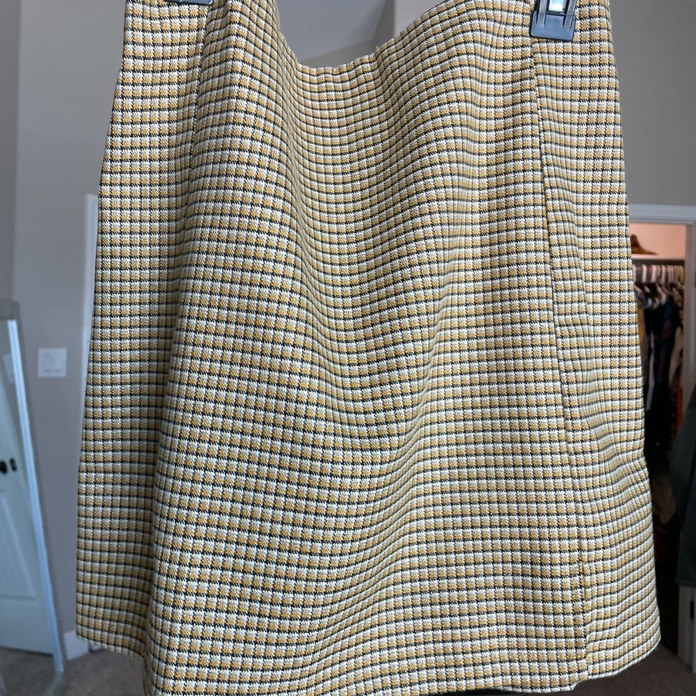 plaid mini skirt